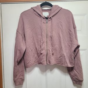 American Eagle cropped zip-up